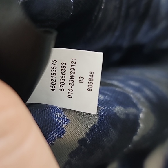 WHBM Long Sleeve Silk Burnout Tie Blouse Size Small - Picture 14 of 16